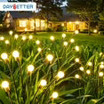 DAYBETTER Outdoor Solar Lights for Garden Decor,6 Pack/8 Modes LED Firefly Landscape Lighting