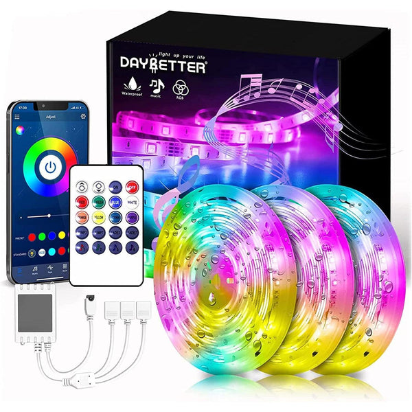 Daybetter Waterproof Bluetooth LED Strip Lights 50/65.6ft - DAYBETTER