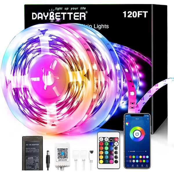 Daybetter Bluetooth LED Strip Lights  120ft (2*60ft) - DAYBETTER
