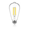 DAYBETTER Edison Bulbs 60 Watt LED Equivalent, ST58 Antique LED Filament Light Bulbs, Warm White 2700K, Dimmable Vintage Led Bulb with E26 Medium Base, 8W, Super Brightness 800LM, Clear Glass, 1 Packs