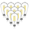 DAYBETTER Vintage LED Edison Bulbs 60 Watt Equivalent, ST58 Antique LED Filament Light Bulbs, Dimmable Led Bulb with E26 Medium Base, Warm White 2700K, Brightness 8W, 800LM, Clear Glass, 10 Packs