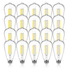 DAYBETTER Vintage LED Edison Bulbs 60 Watt Equivalent, ST58 Antique LED Filament Light Bulbs, Dimmable Led Bulb with E26 Medium Base, Warm White 2700K, Brightness 8W, 800LM, Clear Glass, 20 Packs