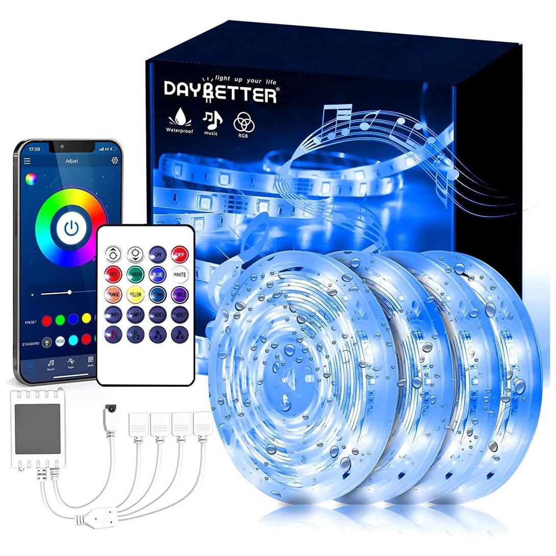 Daybetter Waterproof Bluetooth LED Strip Lights 50/65.6ft - DAYBETTER